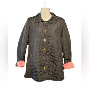 Coach Quilted CC Logo Jacket Coat